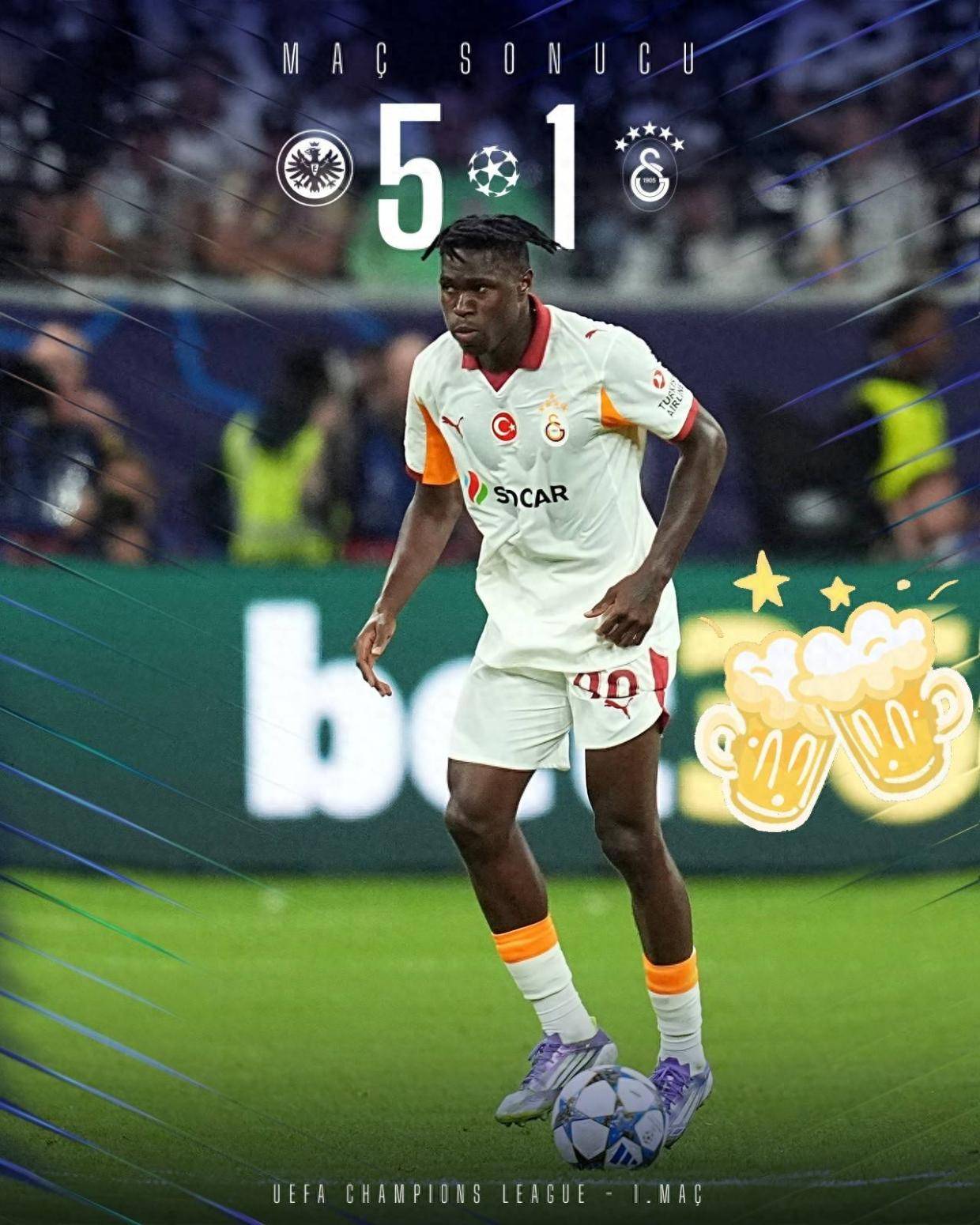 土超真差劲!加拉塔萨雷夏窗引援花1.5亿欧 被德甲第5连入5球